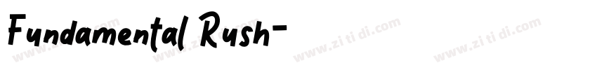 Fundamental Rush字体转换
